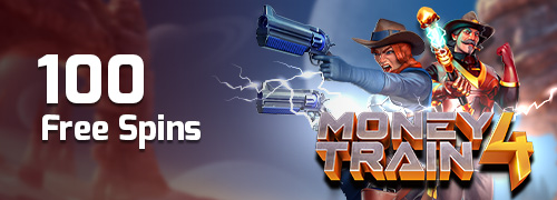 Unlock up to 100 Free Spins on Money Train 4